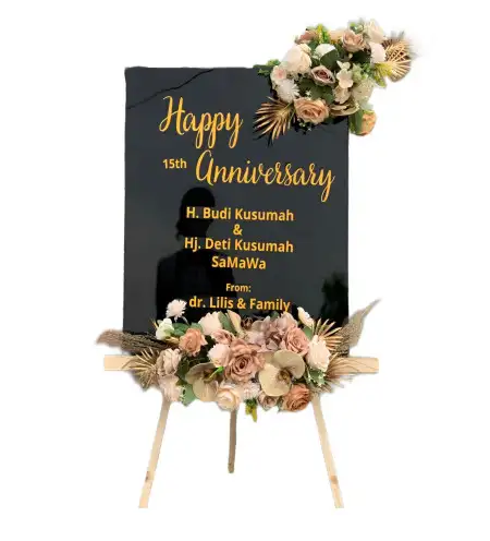 Papan Bunga Akrilik batu wisata