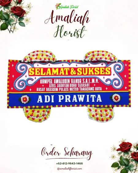 Papan Bunga Ucapan Selamat batu wisata